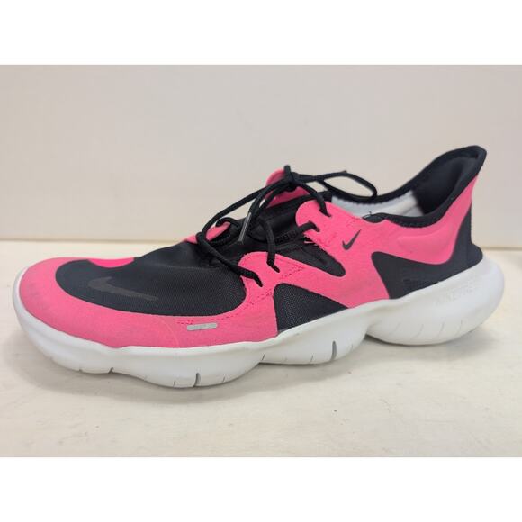 Nike Free RN 5.0 2019 Shoes Mens Size 11 Pink Black White Running AQ1289-601 - Picture 2 of 9